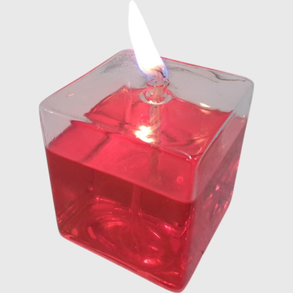 Öllampe Glas I Glas-Öllampe quadratisch 10 x 10 cm NEU – Bild 3