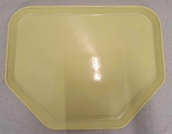 Serviertablett Kunststoff 6-eckig, gelb, B 45 x T 35 cm