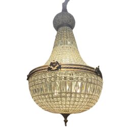 Kronleuchter Kristallgirlande Konisch Ø 60 x H 120 cm NEU