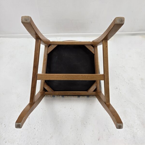 Stuhl Holz mit Sitzpolster floral – Bild 4
