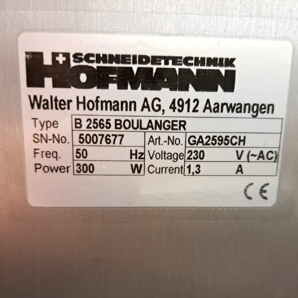 Brotschneidmaschine Hofmann NEU Austellmodell – Bild 6
