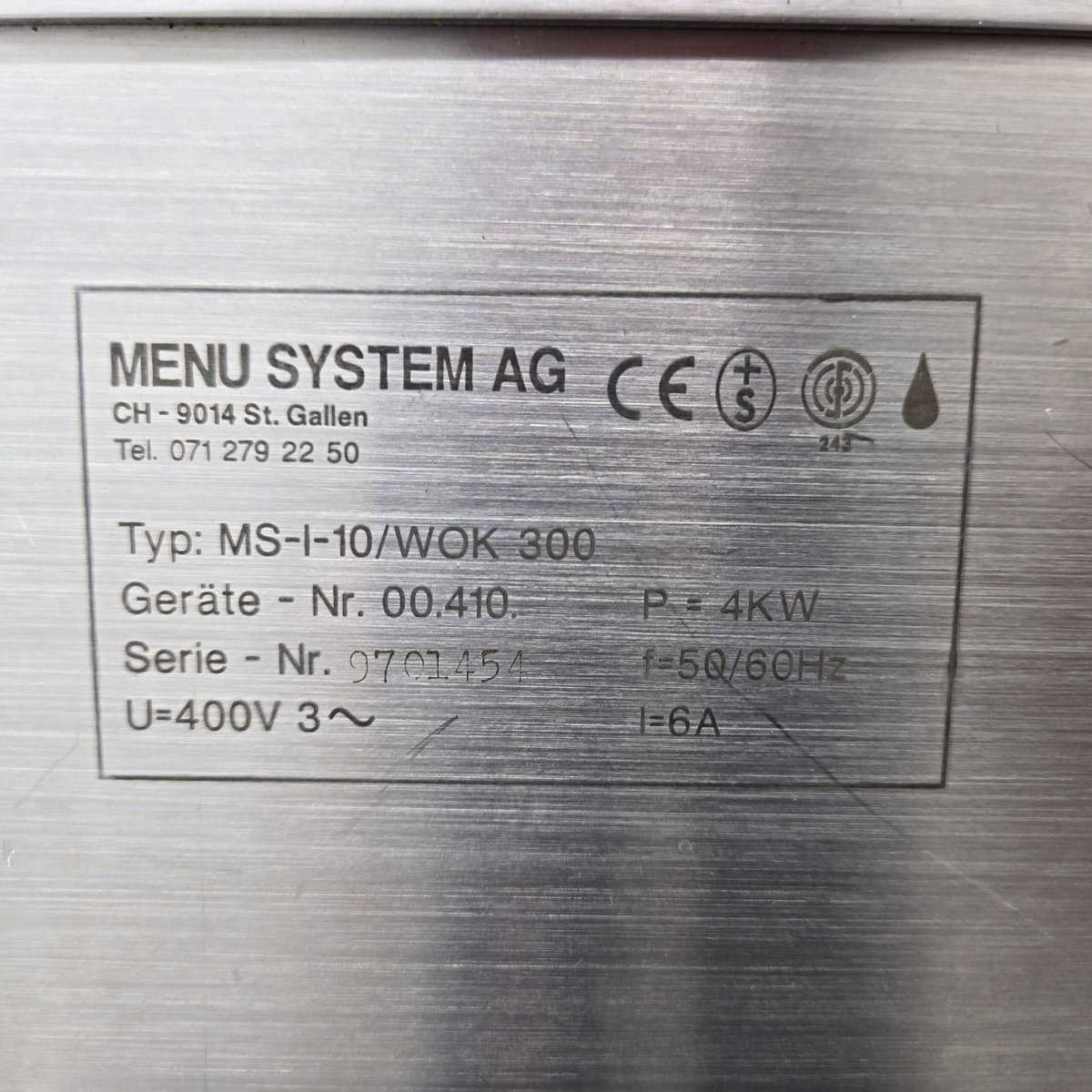 Induktions-Wok Menu System MS-I-Wok 300, Tischmodell, 400V, 5kW – Bild 4