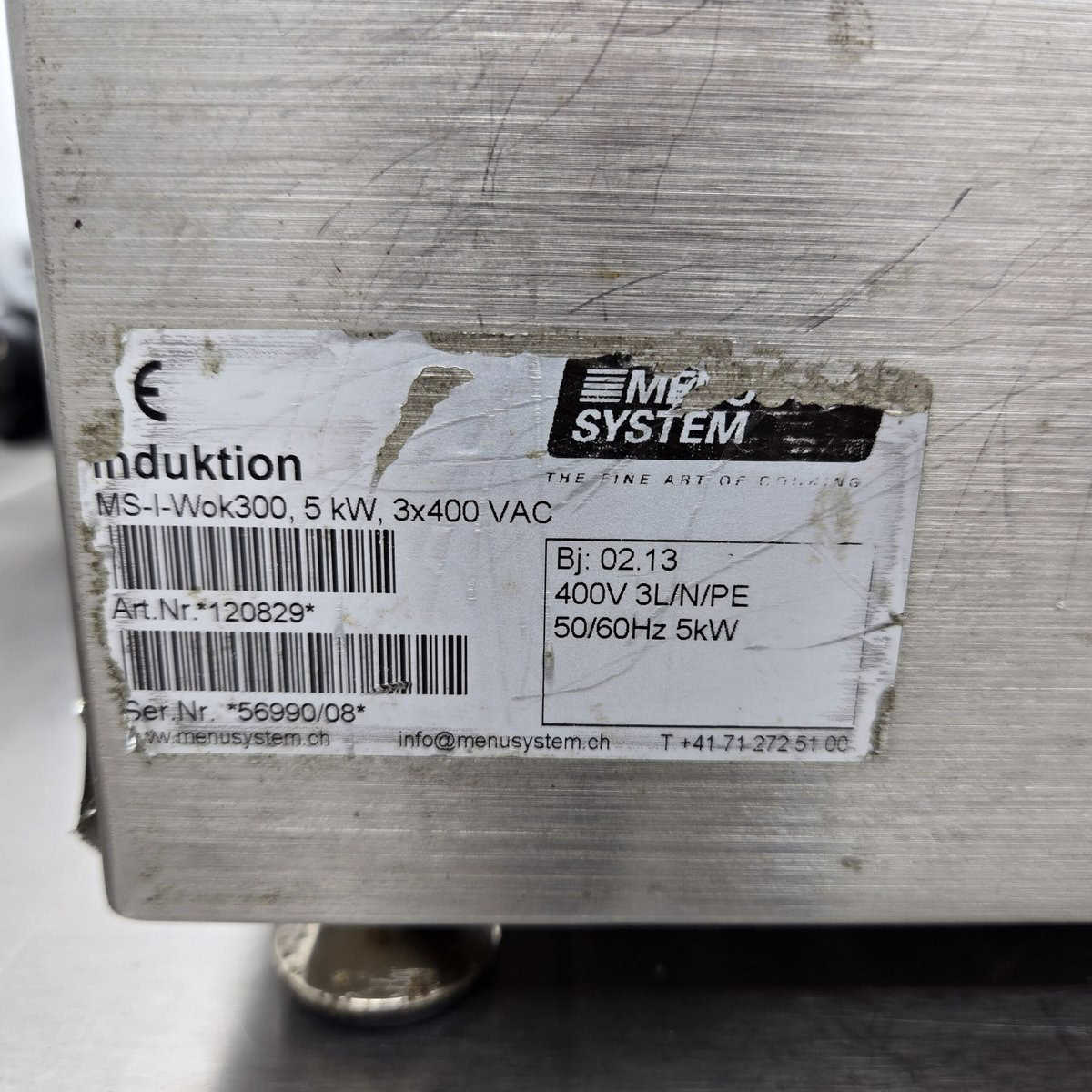 Induktions-Wok Menu System Salvis Smartline, Tischmodell MS-1-10/WOK 300, 400V, 4kW – Bild 6