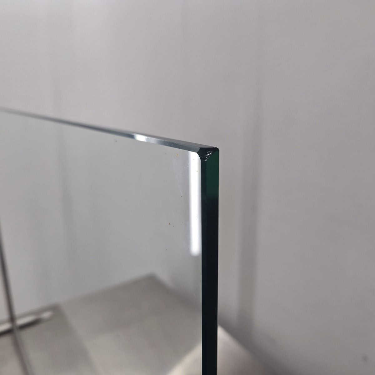 Spritzschutz I Spuckschutz Glas/Edelstahl, B 90 x T 12 x H 60 cm, 8 mm – Bild 3