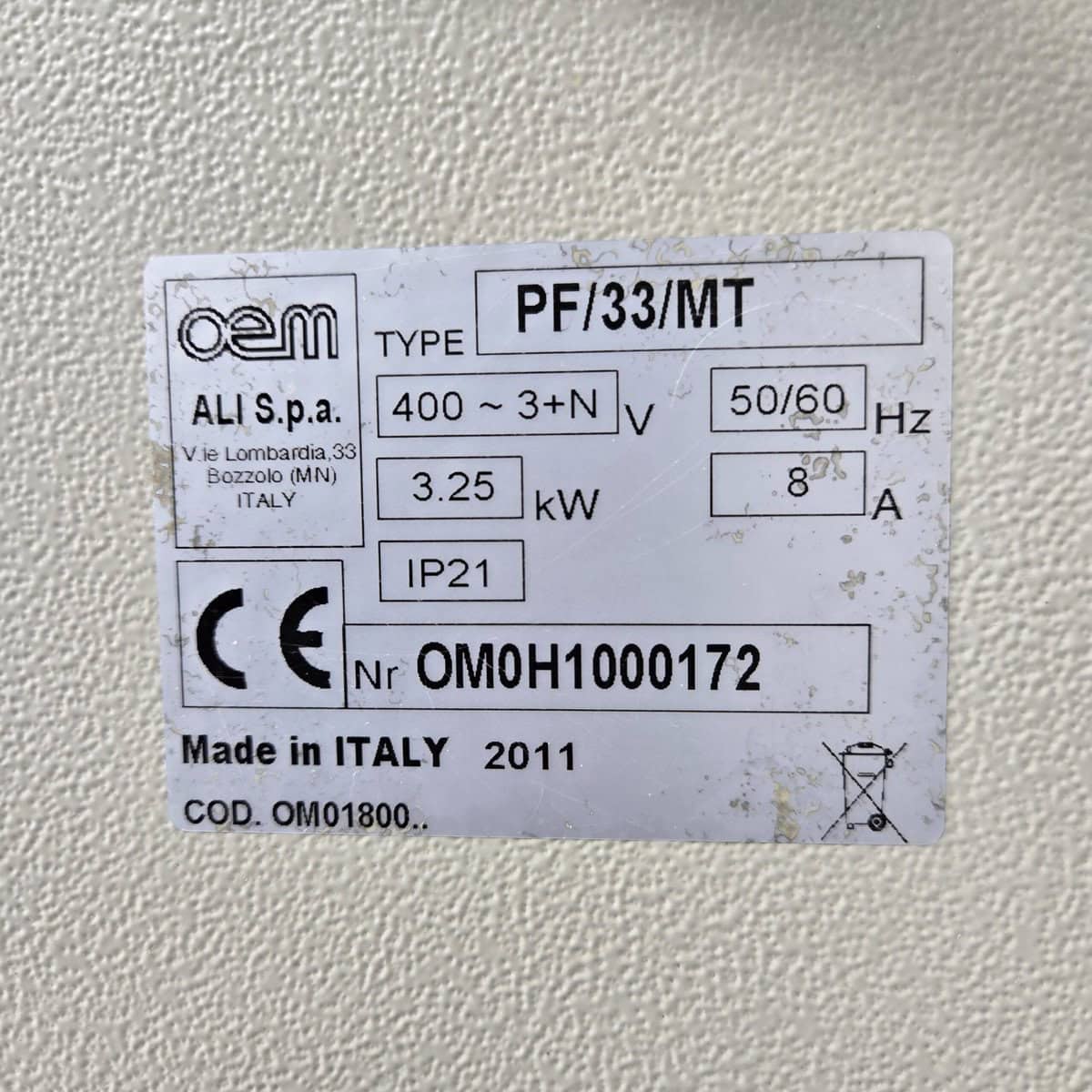 Pizza-Teigpresse PF33, Teller Ø 330 mm – Bild 7