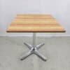 Tisch Mazuvo Eiche massiv, klappbar B 70.5 x T 70.5 x H 72 cm