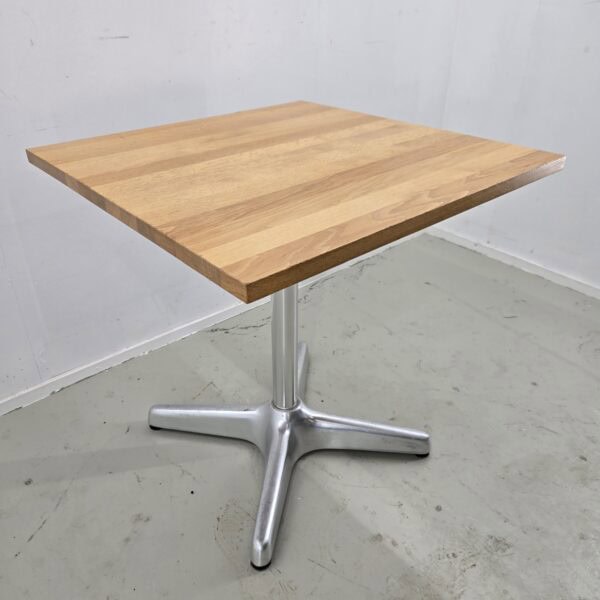 Tisch Mazuvo Eiche massiv, klappbar B 70.5 x T 70.5 x H 72 cm – Bild 2