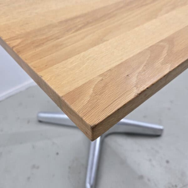 Tisch Mazuvo Eiche massiv, klappbar B 70.5 x T 70.5 x H 72 cm – Bild 3
