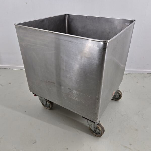 Mehlwagen I Zutatenwagen Edelstahl inkl. Deckel, B 50 x T 55 x H 64 cm, 176 l – Bild 2