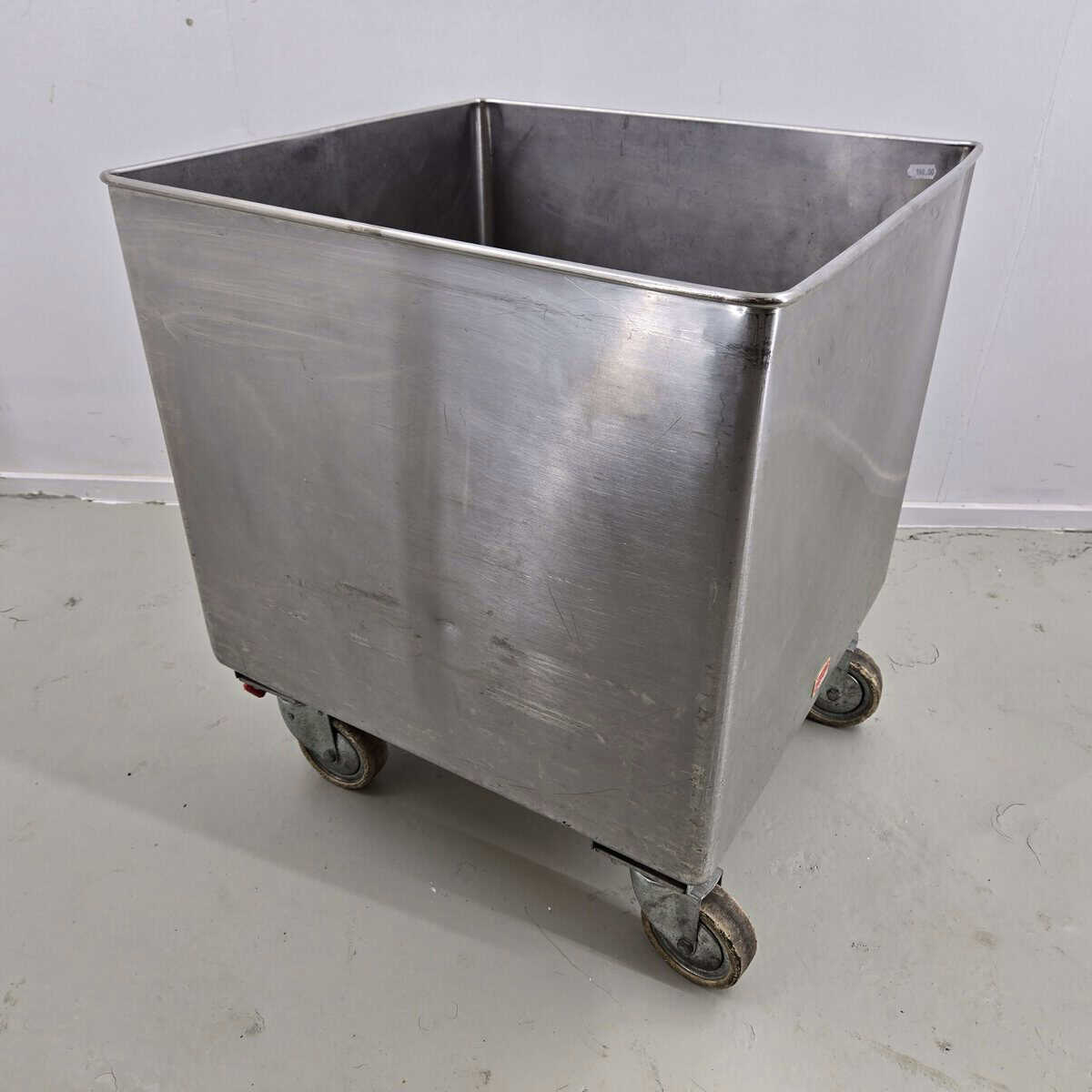 Mehlwagen I Zutatenwagen Edelstahl inkl. Deckel, B 50 x T 55 x H 64 cm, 176 l – Bild 2