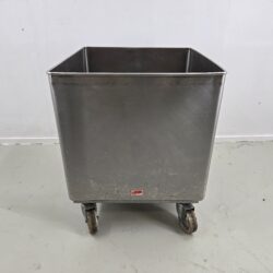 Mehlwagen I Zutatenwagen Edelstahl inkl. Deckel, B 50 x T 55 x H 64 cm, 176 l