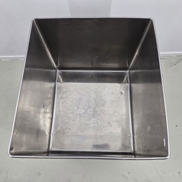 Mehlwagen I Zutatenwagen Edelstahl inkl. Deckel, B 50 x T 55 x H 64 cm, 176 l – Bild 3