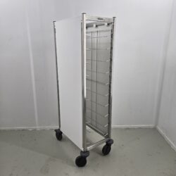 Tablettwagen Blanco 10 x GN 1/1 mit Verkleidung 3-seitig, weiss B 59 x T 67 x H 162 cm