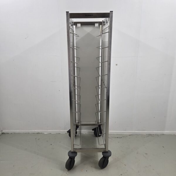 Tablettwagen Blanco 10 x GN 1/1 mit Verkleidung 3-seitig, weiss B 59 x T 67 x H 162 cm – Bild 2