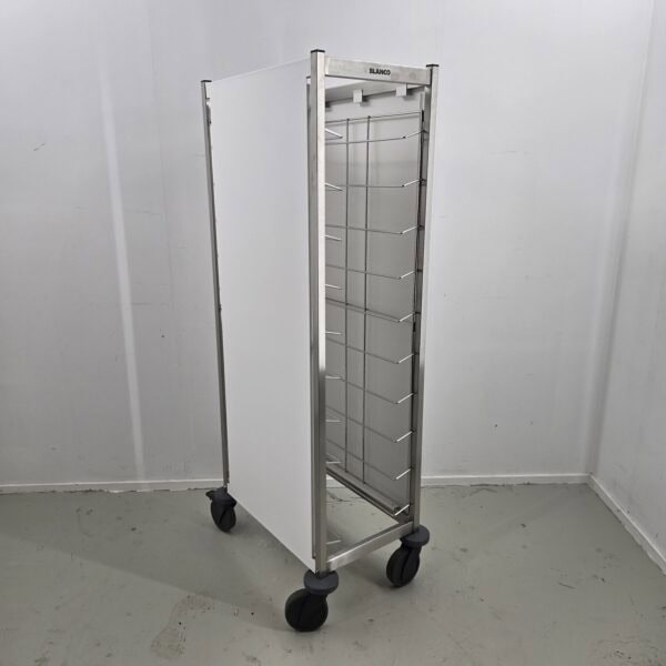 Tablettwagen Blanco 10 x GN 1/1 mit Verkleidung 3-seitig, weiss B 59 x T 67 x H 162 cm