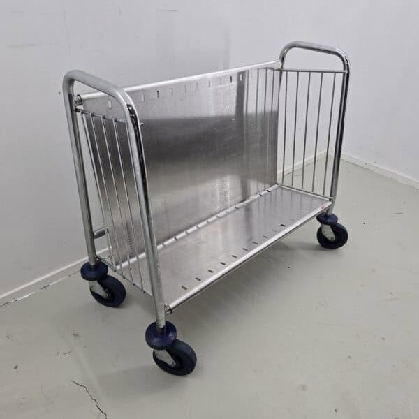 Tellertransportwagen Edelstahl B 98 x T 43 x H 80 cm, für ca. 50 Teller geeignet – Bild 2