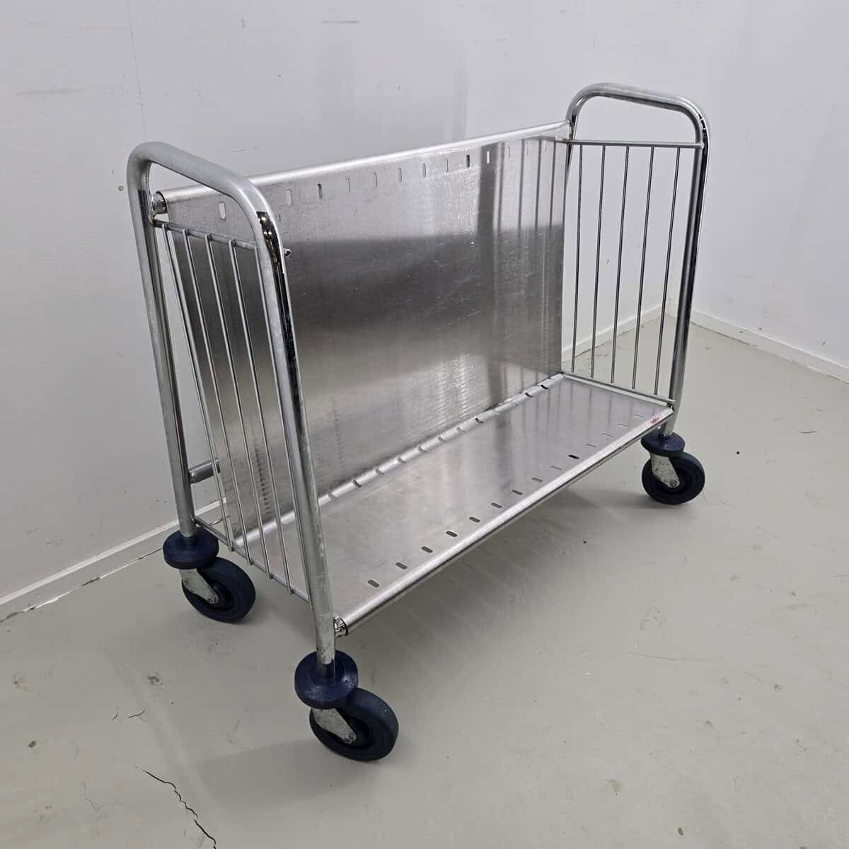 Tellertransportwagen Edelstahl B 98 x T 43 x H 80 cm, für ca. 50 Teller geeignet – Bild 2