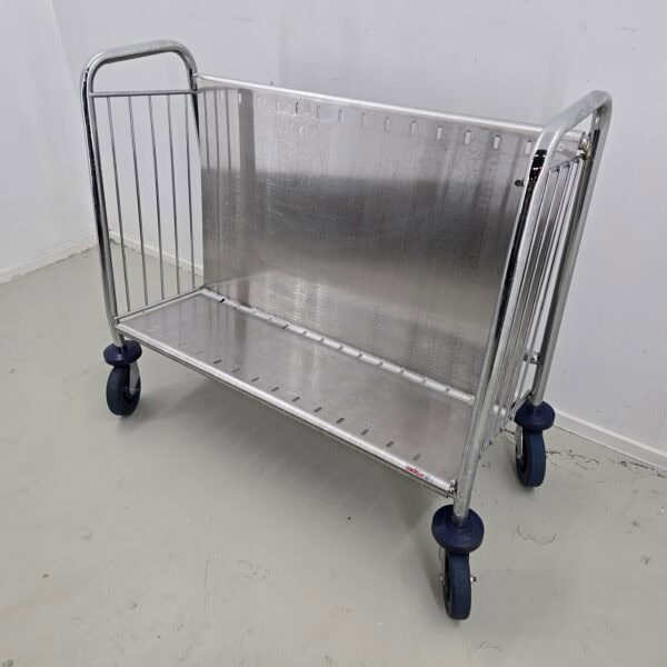 Tellertransportwagen Edelstahl B 98 x T 43 x H 80 cm, für ca. 50 Teller geeignet – Bild 3