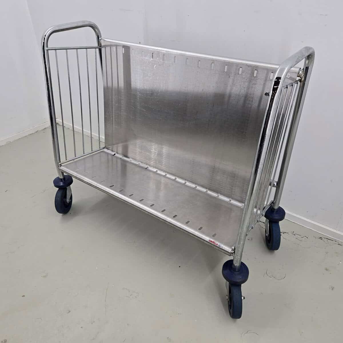 Tellertransportwagen Edelstahl B 98 x T 43 x H 80 cm, für ca. 50 Teller geeignet – Bild 3
