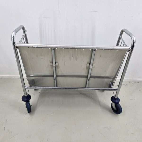 Tellertransportwagen Edelstahl B 98 x T 43 x H 80 cm, für ca. 50 Teller geeignet – Bild 4