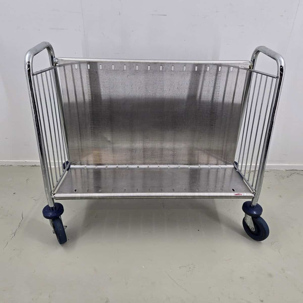 Tellertransportwagen Edelstahl B 98 x T 43 x H 80 cm, für ca. 50 Teller geeignet