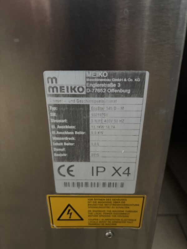 Haubenspülmaschine Meiko EcoStar 545 inkl. Zu- und Wegführtisch – Bild 5