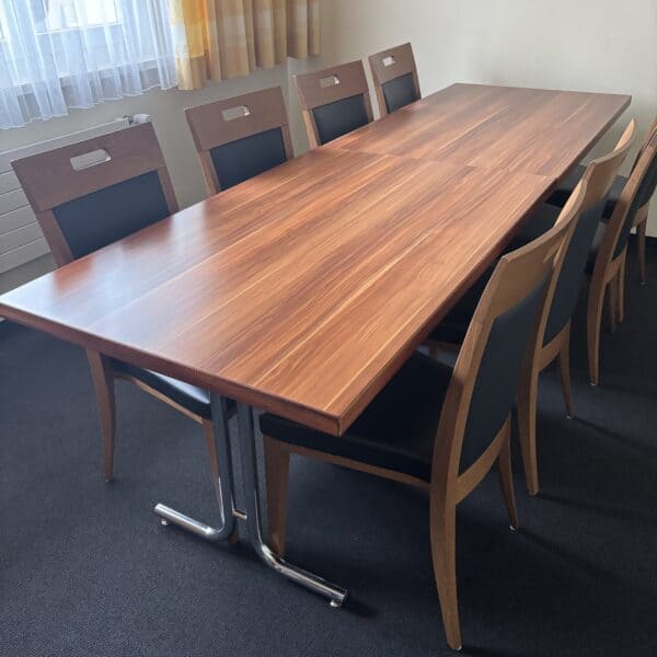 Banketttisch Kunstharz Nussbaum klappbar – Bild 2