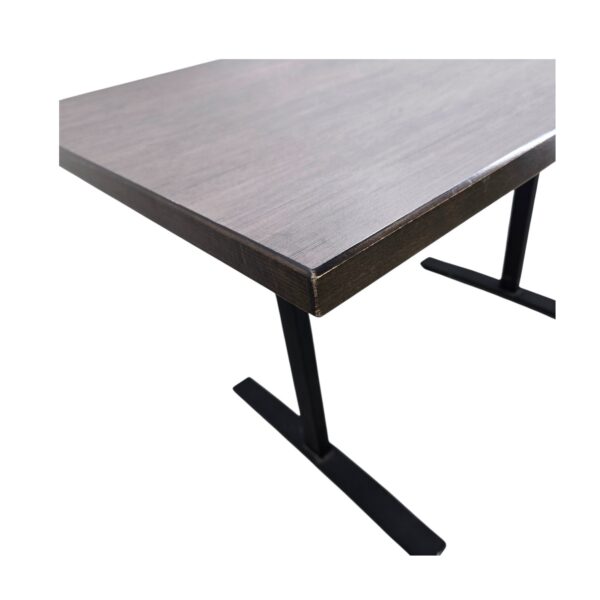 Tisch Kunstharz grau B 120 x T 70 cm – Bild 3