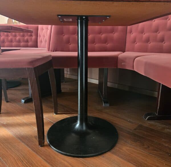 Tisch altrosa 80 x 80 cm – Bild 3