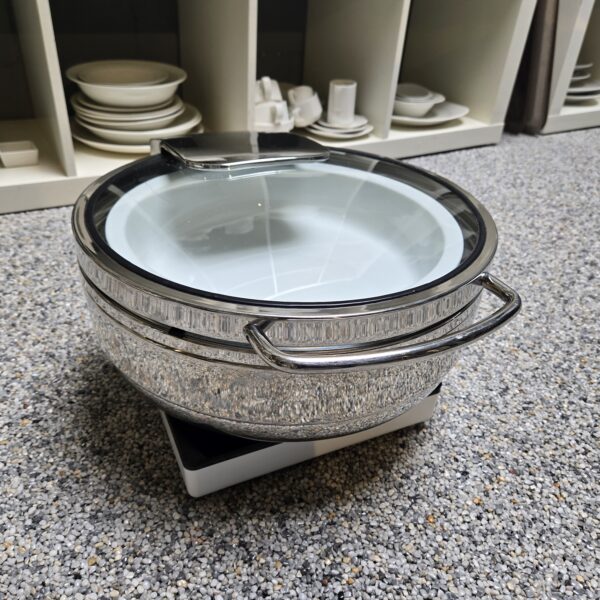Chafing Dish WMF rund mit Glasdeckel inkl. Induktionsplatte