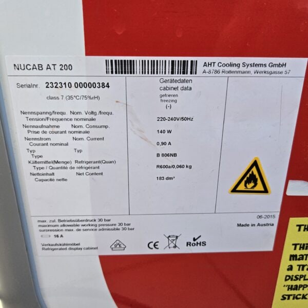 Gefriertruhe Glacetruhe Nucab AT 200 230V, 140W, B 100 x T 65 x H 89.5 cm – Bild 4