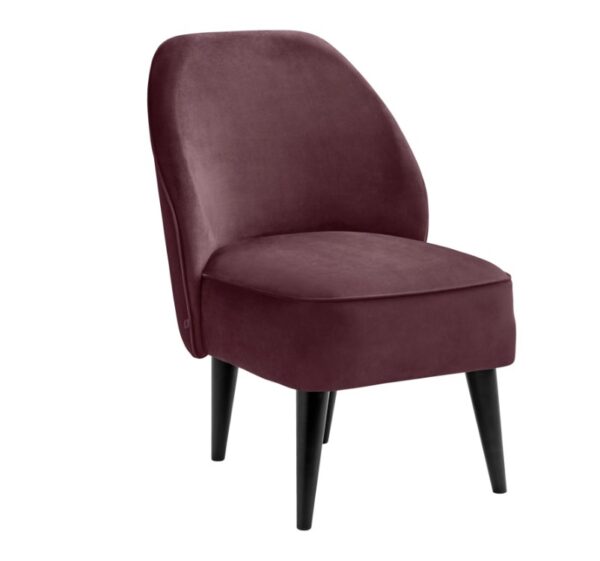 Sessel I Loungesessel Lasse Samt, Nosagfederung, violett I 6 STK für CHF 890.00