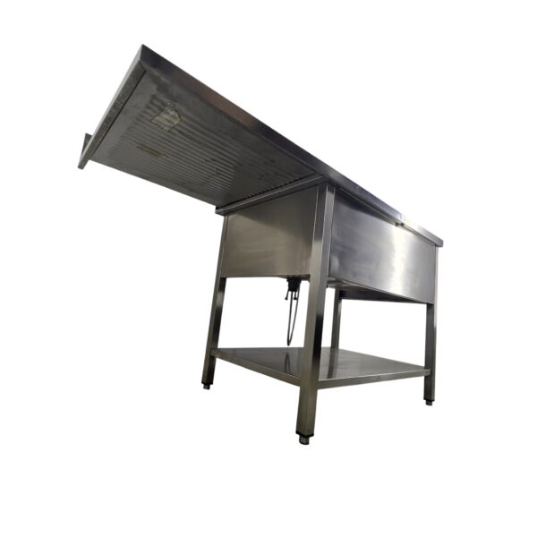Spültisch Edelstahl mit 2 Spülbecken inkl. Küchenarmatur, B 160 x T 70 x H 86 cm – Bild 6