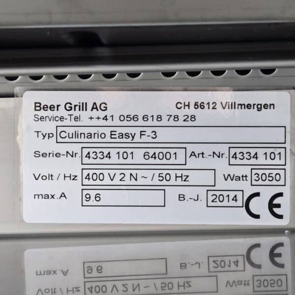 Wärmebuffet Beer Culinario F- 3, 3x GN 1/1, 400V, 3050W – Bild 12