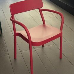 Gartenstuhl I Outdoor Stuhl EMU Grace Armchair 281, granatapfelrot, stapelbar NEU I 59 STK für CHF 8'790.00