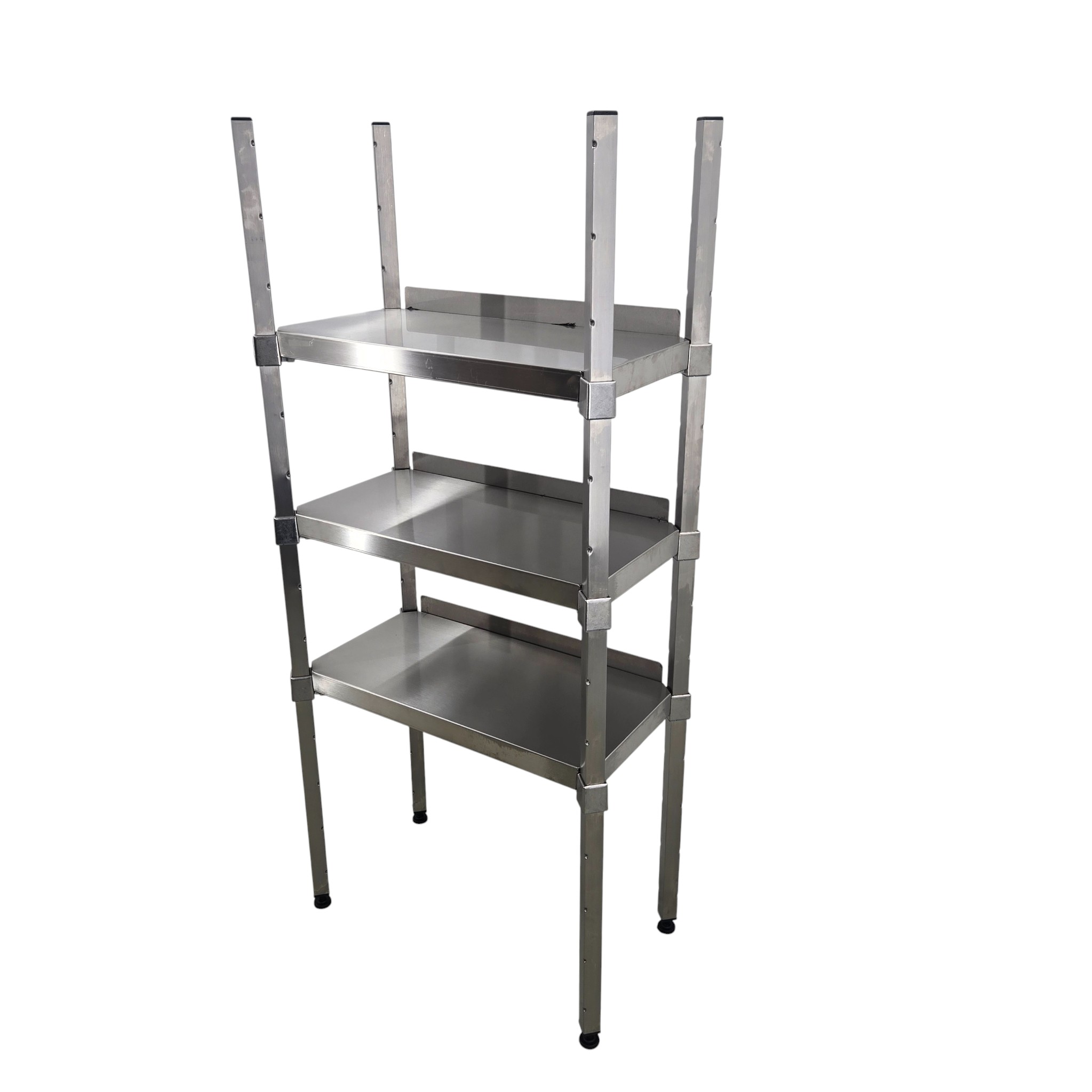 Regal Edelstahl, B 66 x T 36 x H 140 cm NEU – Bild 3