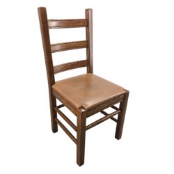 Stuhl I Holzstuhl massiv mit Ledersitzpolster I 60 STK für CHF 590.00