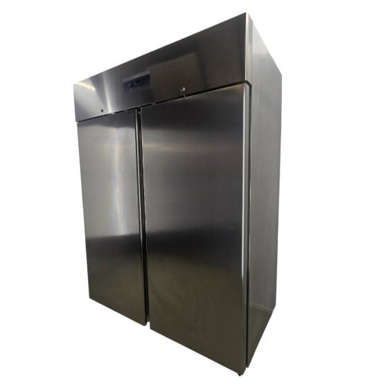 Tiefkühlschrank Edelstahl GN 2/1, -22°C bis -15°C, B 150 x T 80 x H 200 cm – Bild 2