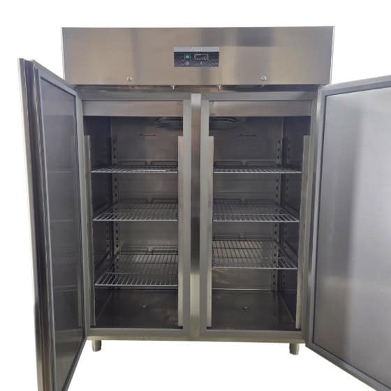 Tiefkühlschrank Edelstahl GN 2/1, -22°C bis -15°C, B 150 x T 80 x H 200 cm – Bild 3