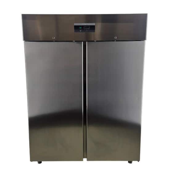 Tiefkühlschrank Edelstahl GN 2/1, -22°C bis -15°C, B 150 x T 80 x H 200 cm