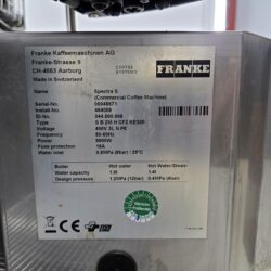 Kaffeemaschinen Franke Spectra S inkl. Milchkühler und Tassenwärmer, 2x 400V, 2x 230V, B 122 x T 58 x H 76 cm – Bild 8