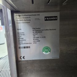Kaffeemaschinen Franke Spectra S inkl. Milchkühler und Tassenwärmer, 2x 400V, 2x 230V, B 122 x T 58 x H 76 cm – Bild 11