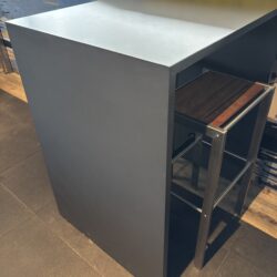 Bartisch Kunstharz anthrazit B 80 x  T 75 x H 112 cm