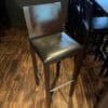 Barstuhl Ledersitz B 39 x T 42 x H 111/SH 83 cm