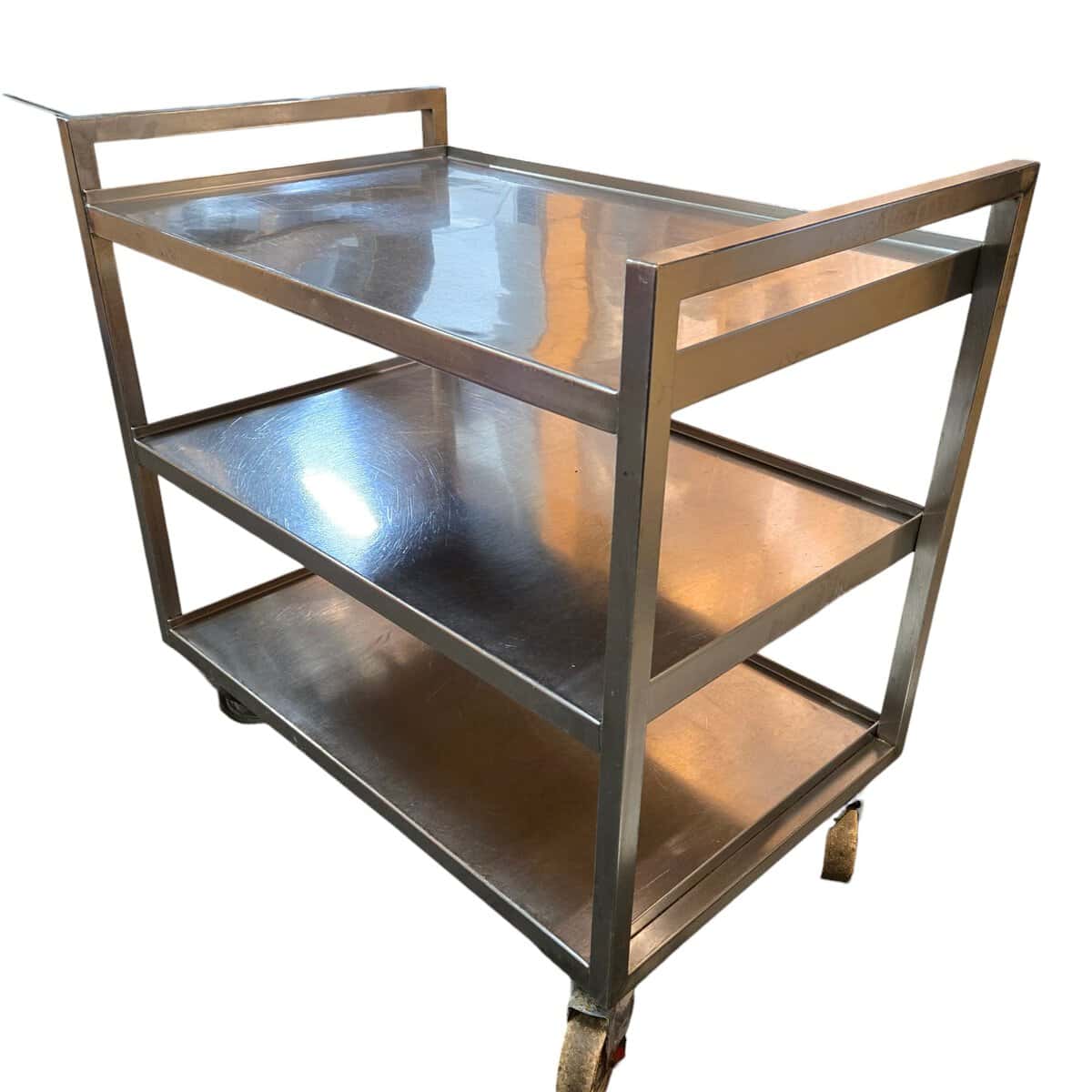 Servierwagen Edelstahl 3 Etagen B 80 x T 50 x H 78 cm – Bild 3
