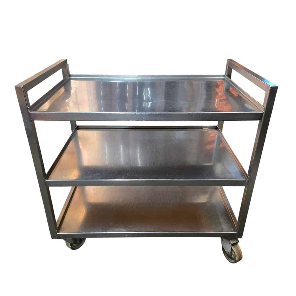 Servierwagen Edelstahl 3 Etagen B 80 x T 50 x H 78 cm