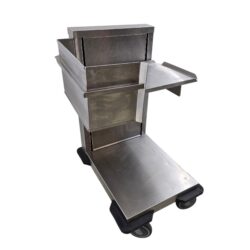 Tablettstapler Edelstahl B 60 x T 65 x H 90 cm