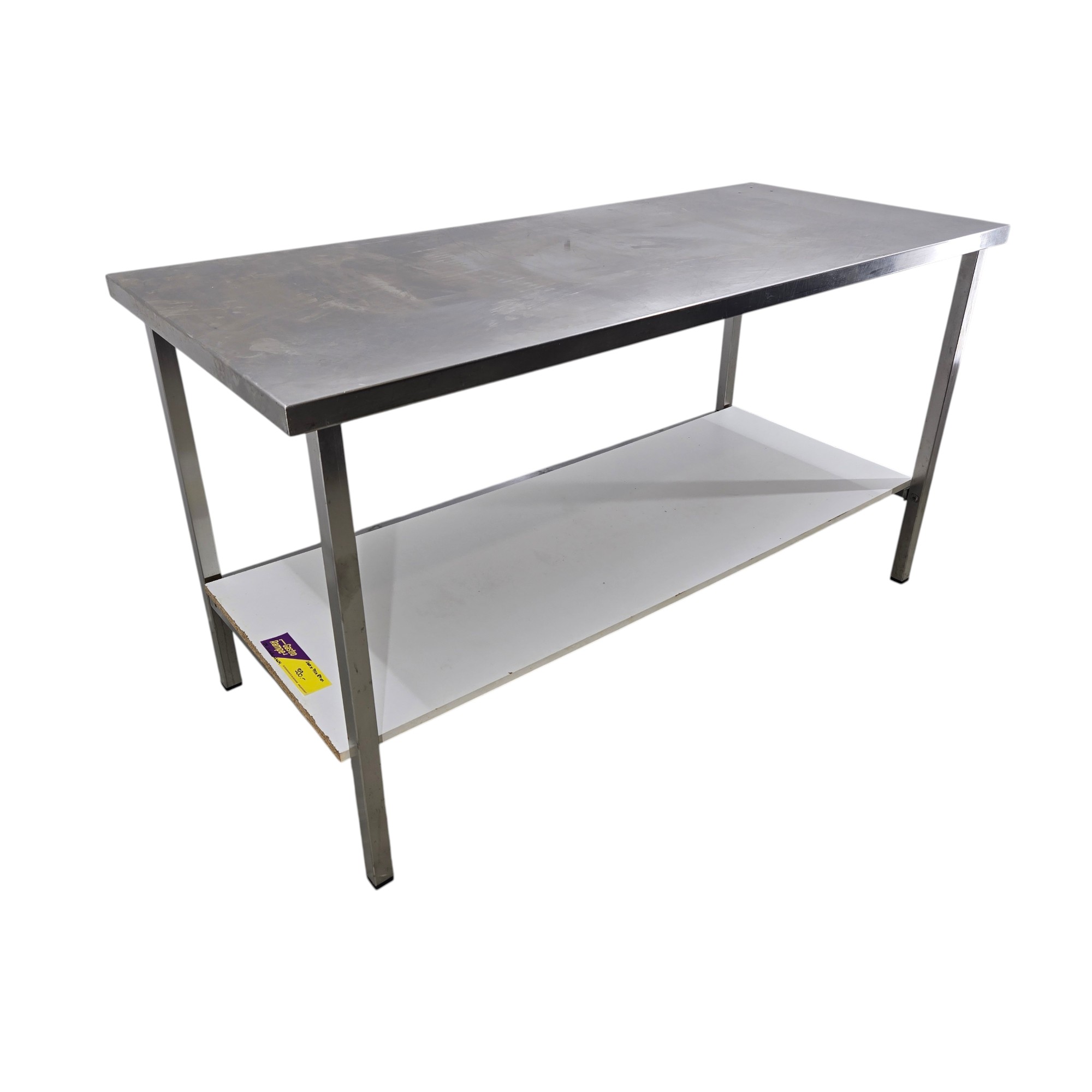 Arbeitstisch Edelstahl, B 160 x T 70 x H 87 cm – Bild 2
