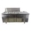 Saladette 4x GN 1/1, 3 Flügeltüren GN 1/1, B 196 x T 70 x H 66 cm