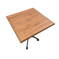 Tisch Massivholz mit Gusseisenbein, B 70 x T 70 x H 73 cm – Bild 2